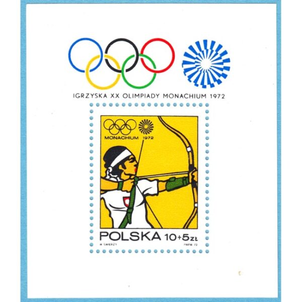 POLEN 1972 M2157 Block 51** OS bågskytte