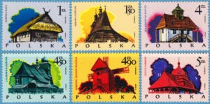 POLEN 1974 M2302-7** byggnader 6 kpl