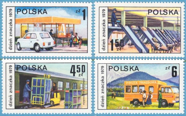 POLEN 1979 M2651-4** posten 4 kpl