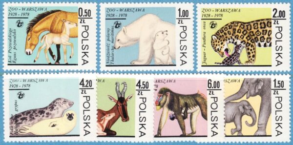 POLEN 1978 M2584-90** Warszawa Zoo 7 kpl