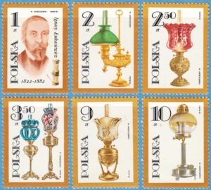 POLEN 1982 M2799-04** oljelampor 6 kpl