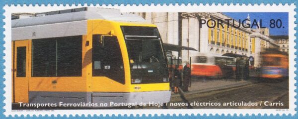 PORTUGAL 1995 M2089A** spårvagn  - fyrsidig tandning