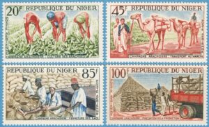 NIGER 1963 M53-6** jordnötter 4 kpl