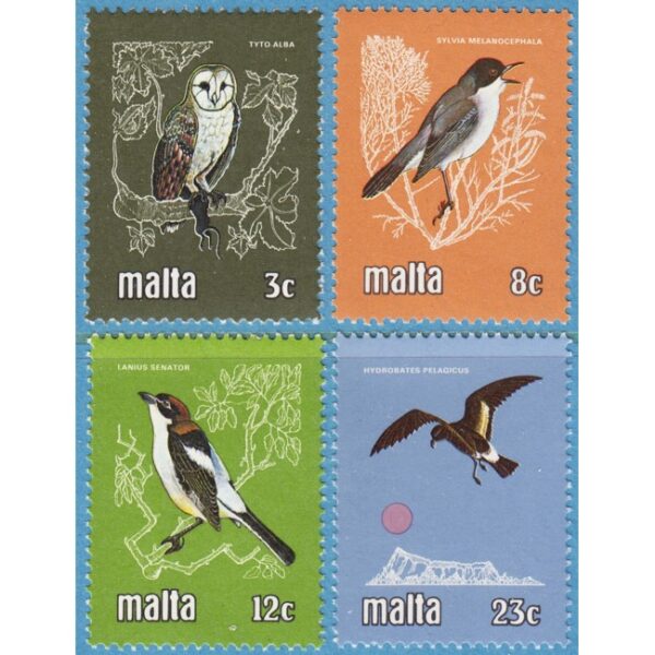 MALTA 1981 M624-7** fåglar 4 kpl