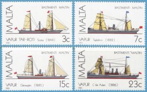 MALTA 1985 M739-42** fartyg 4 kpl
