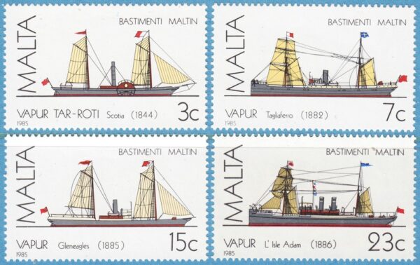 MALTA 1985 M739-42** fartyg 4 kpl