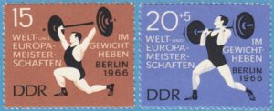 DDR 1966 M1210-1** tyngdlyftning 2 kpl