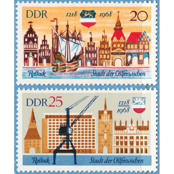 DDR 1968 M1384-5** Rostock 2 kpl
