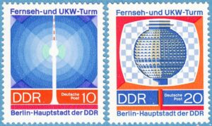 DDR 1969 M1509-10** TV & FM-torn 2 kpl