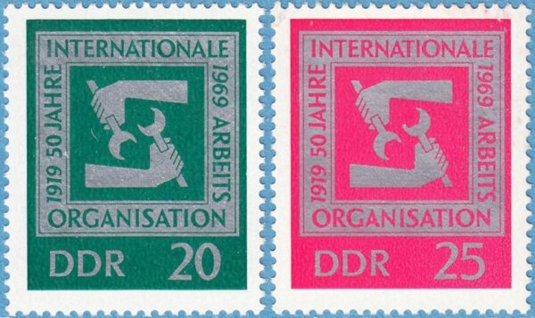 DDR 1969 M1517-8** ILO 2 kpl