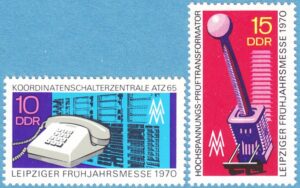 DDR 1970 M1551-2** Leipzig vårmässa 2 kpl