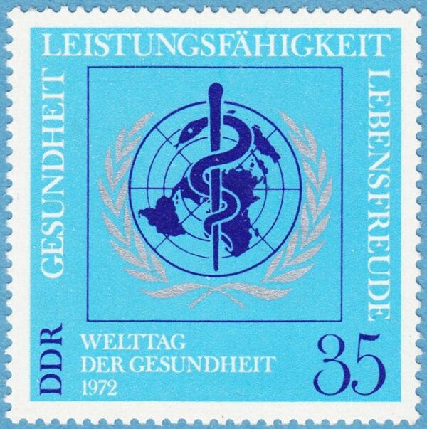 DDR 1972 M1748** världshälsodagen 1 kpl