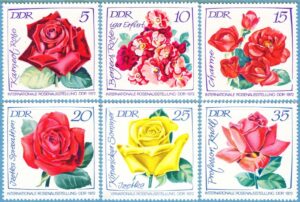 DDR 1972 M1763-8** rosor 6 kpl