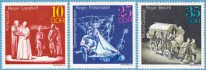 DDR 1973 M1850-2** teater 3 kpl