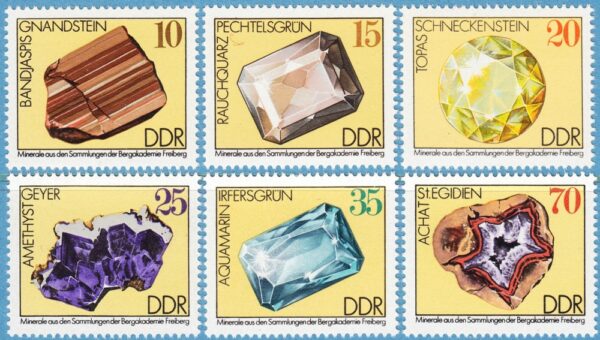 DDR 1974 M2006-11** mineral 6 kpl