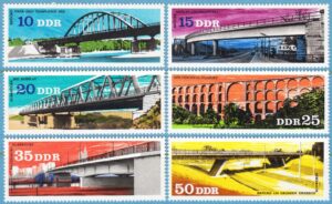 DDR 1976 M2163-8** broar 6 kpl