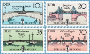 DDR 1985 M2972-5** broar 4 kpl