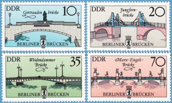 DDR 1985 M2972-5** broar 4 kpl