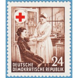 DDR 1953 M385Y** röda korset 1 kpl