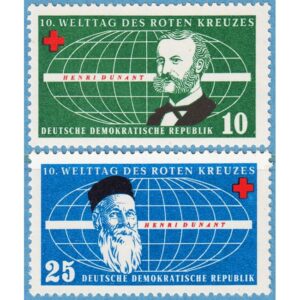 DDR 1957 M572-3** röda korset 2 kpl