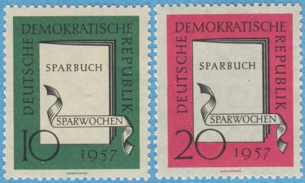DDR 1957 M598-9** sparveckor 2 kpl