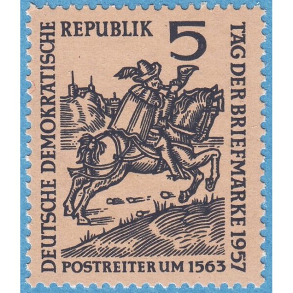 DDR 1957 M600** postryttare 1 kpl