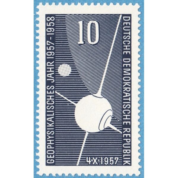 DDR 1957 M603** geofysiska året - sputnik 1 - 1 kpl