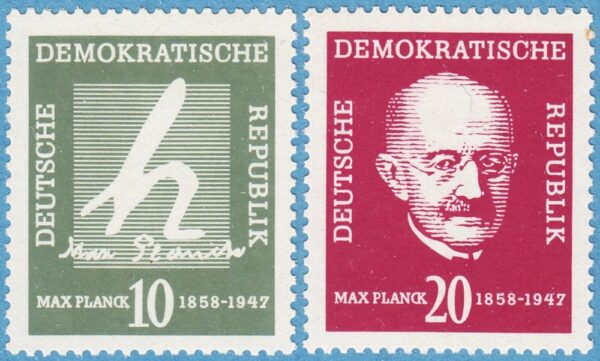 DDR 1958 M626-7** Max Planck 2 kpl