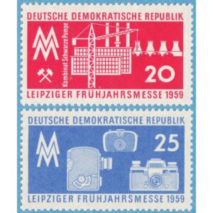DDR 1959 M678-9** lyftkran kameror 2 kpl
