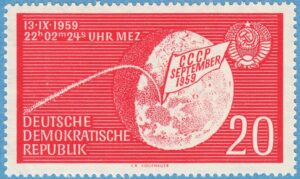 DDR 1959 M721Y** Lunik 2 1 kpl