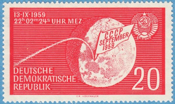 DDR 1959 M721Y** Lunik 2 1 kpl