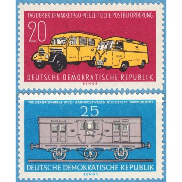 DDR 1960 M789-90** frimärkets dag2 kpl