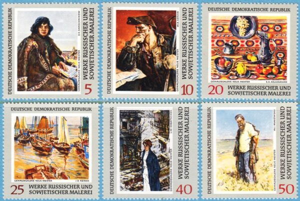 DDR 1969 M1528-33** statsägd konst i Dresden galleri 6 kpl