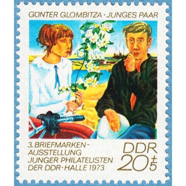 DDR 1973 M1884** konst: G.Glombitza - frimärksutställning för unga 1 kpl