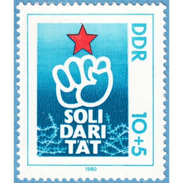 DDR 1980 M2548** solidaritet 1 kpl