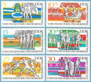 DDR 1969 M1483-8** gymnastikfestival 6 kpl