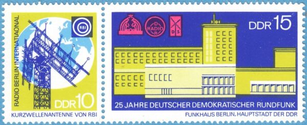 DDR 1970 M1573-4** Radio Berlin 2 kpl i par