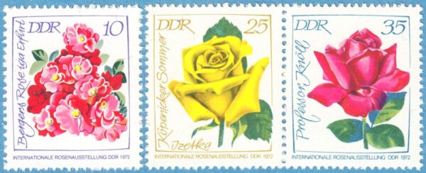 DDR 1972 M1778-80** rosutställning 3 kpl litet format