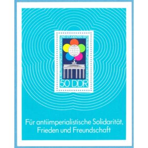 DDR 1973 M1867 BL38** ungdomsfestival