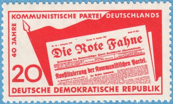 DDR 1958 M672** tidningen "Den röda fanan" 1 kpl