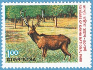 INDIEN 1983 M952** barasingahjort 1 kpl
