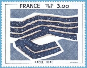 FRANKRIKE 1980 M2193** konst av Raoul Ubac 1 kpl