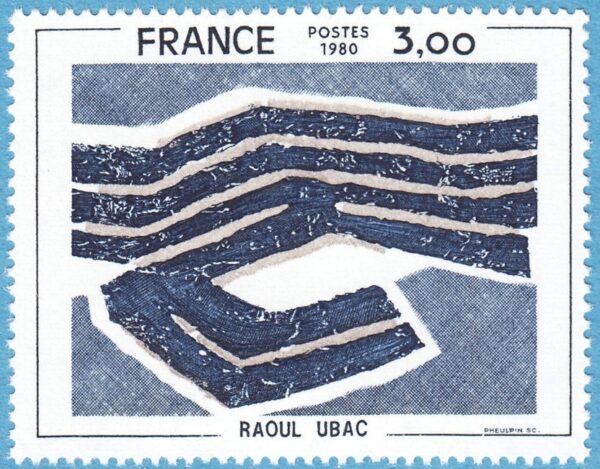 FRANKRIKE 1980 M2193** konst av Raoul Ubac 1 kpl