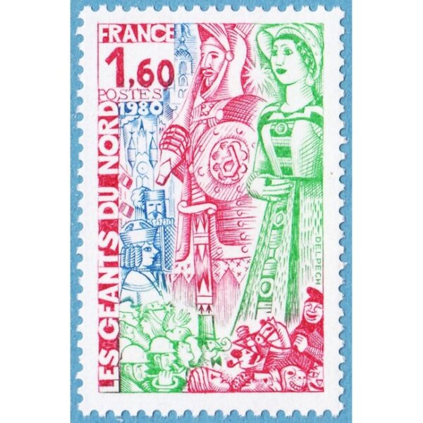 FRANKRIKE 1980 M2194** karneval 1 kpl