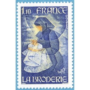 FRANKRIKE 1980 M2199** broderi 1 kpl